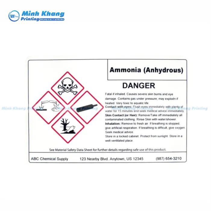 10+ Mẫu Tem Nhãn Hoá Chất Chuyên Nghiệp & Thông Dụng