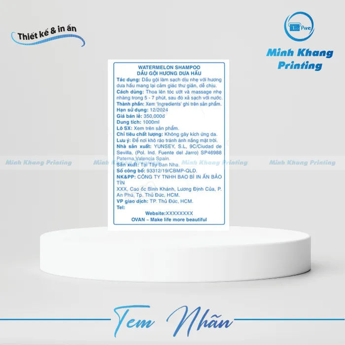 20+ Mẫu Tem Phụ Sản Phẩm Hàng Nhập Khẩu Đẹp & Uy Tín