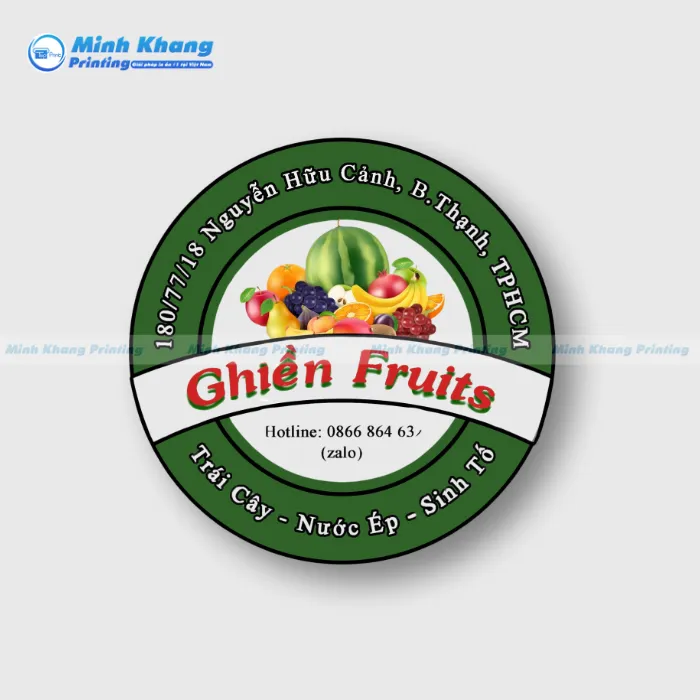 40+ Mẫu Tem Trái Cây Đẹp, Độc Đáo & Ấn Tượng Khách Hàng