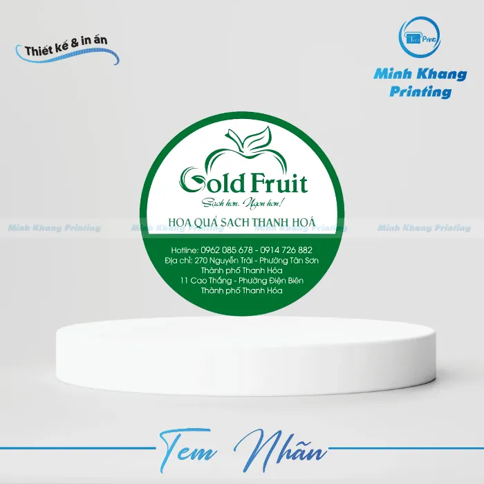 40+ Mẫu Tem Trái Cây Đẹp, Độc Đáo & Ấn Tượng Khách Hàng