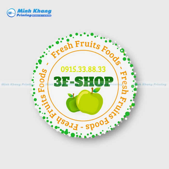 40+ Mẫu Tem Trái Cây Đẹp, Độc Đáo & Ấn Tượng Khách Hàng