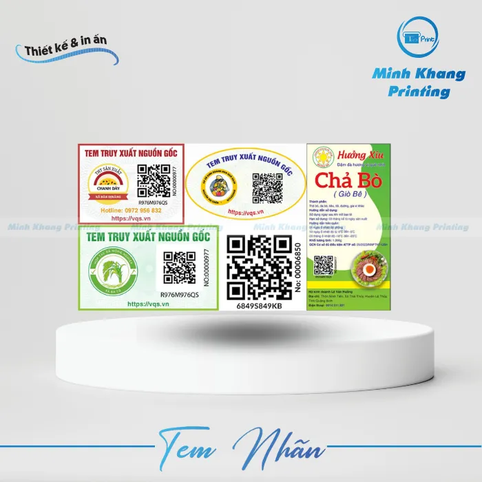 40+ Mẫu Tem Truy Xuất Nguồn Gốc, Tránh Hàng Giả & An Toàn