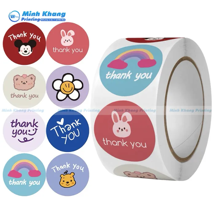 30+ Mẫu Thank You Stickers, Sticker Dán Cảm Ơn Đẹp