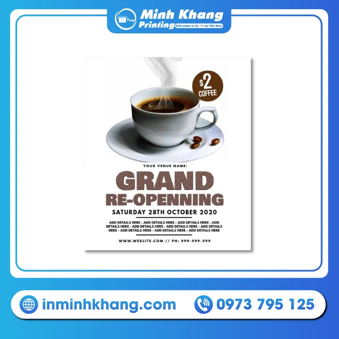 30+ Mẫu Tờ Rơi Cà Phê Đẹp & Thiết Kế Sáng Tạo