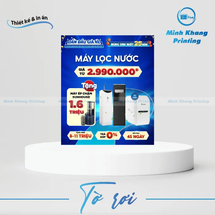 10+ Mẫu Tờ Rơi Máy Lọc Nước Đẹp Sáng Tạo