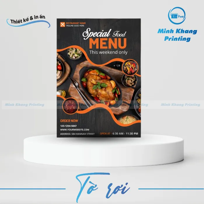 25+ Mẫu Tờ Rơi Menu Đẹp, Ấn Tượng & Độc Đáo