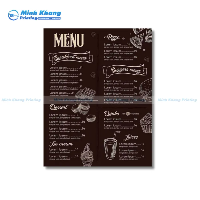 25+ Mẫu Tờ Rơi Menu Đẹp, Ấn Tượng & Độc Đáo