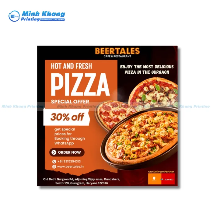 35+ Mẫu Tờ Rơi Pizza Hấp Dẫn, Độc Đáo & Sáng Tạo