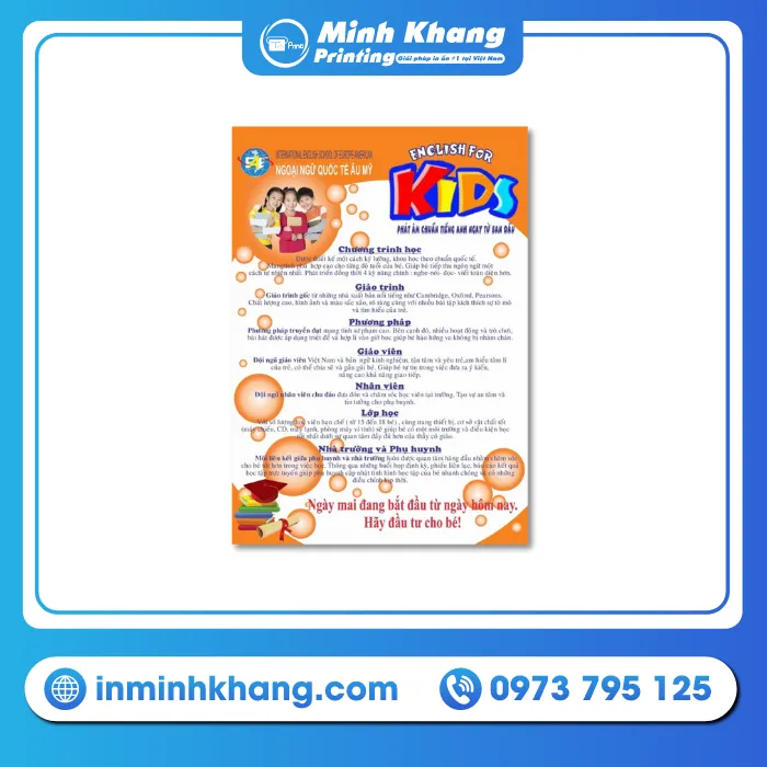 27+ Mẫu Tờ Rơi Trung Tâm Tiếng Anh & Ngoại Ngữ Đẹp