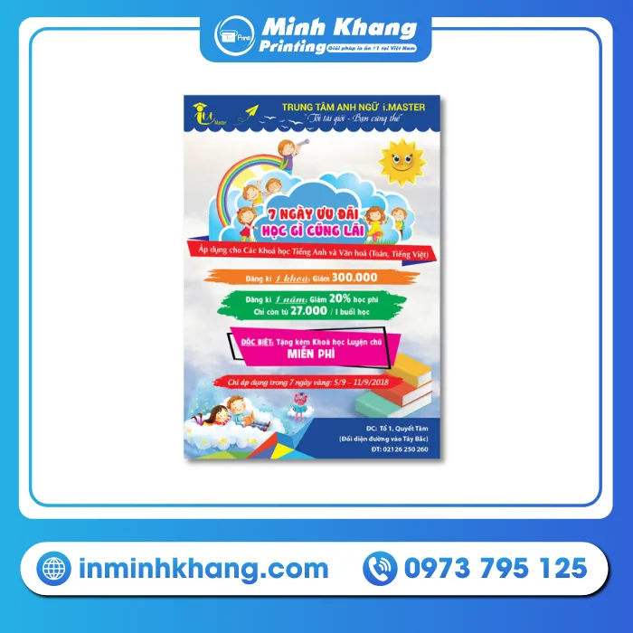 27+ Mẫu Tờ Rơi Trung Tâm Tiếng Anh & Ngoại Ngữ Đẹp