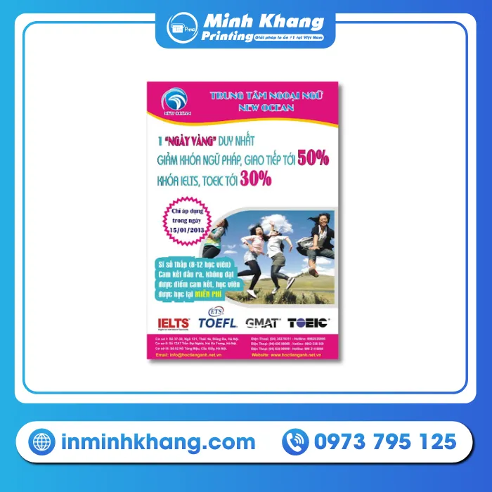 27+ Mẫu Tờ Rơi Trung Tâm Tiếng Anh & Ngoại Ngữ Đẹp