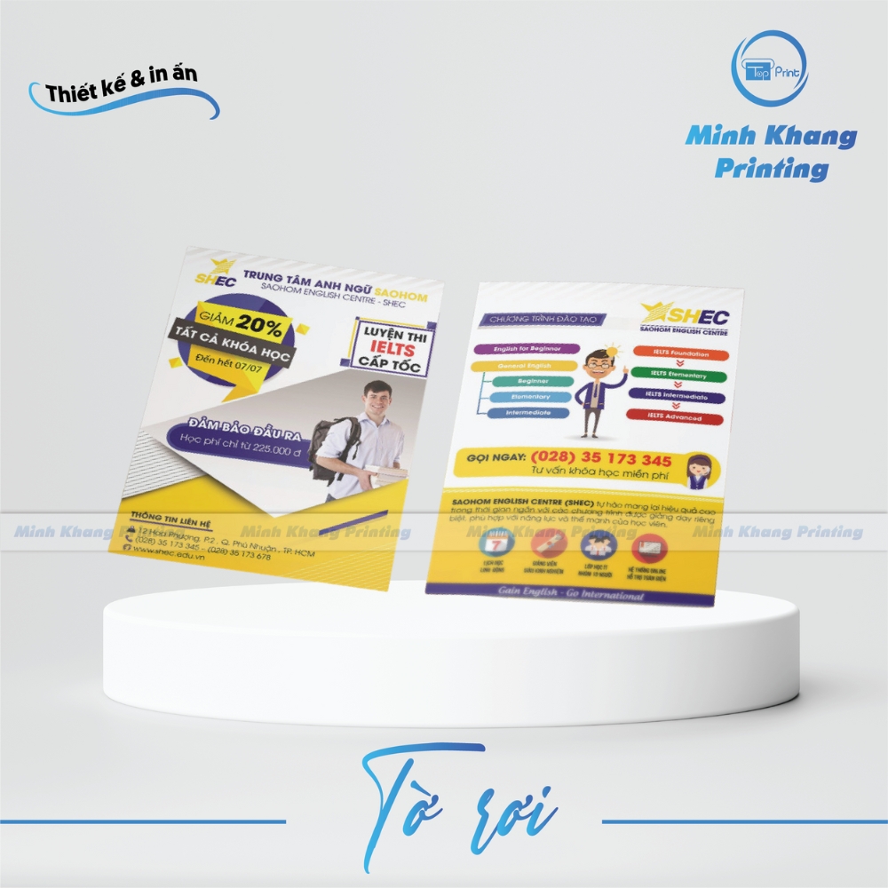 27+ Mẫu Tờ Rơi Trung Tâm Tiếng Anh & Ngoại Ngữ Đẹp