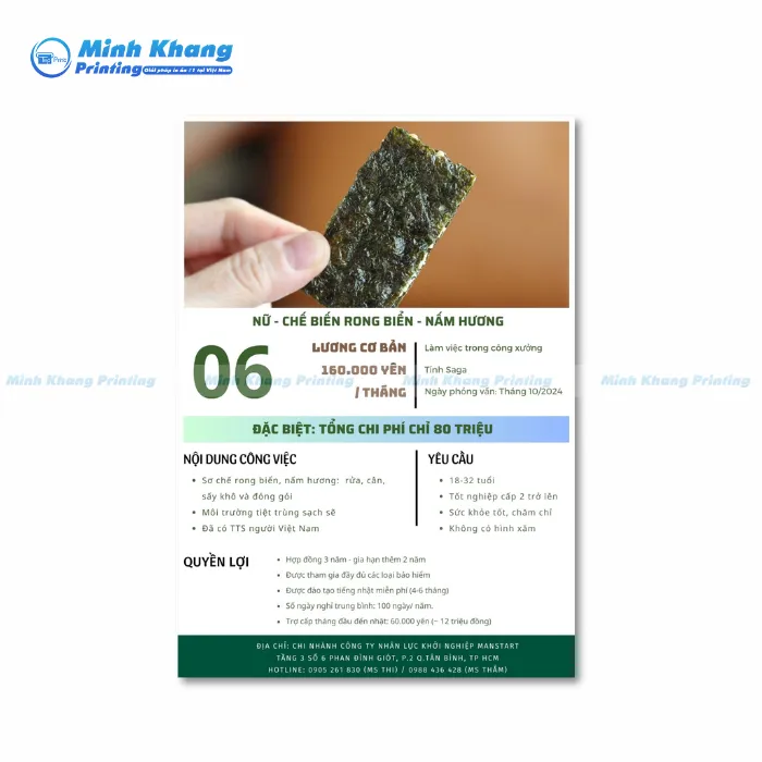 20+ Mẫu Tờ Rơi Xuất Khẩu Lao Động Đẹp & Thu Hút Người Lao Động