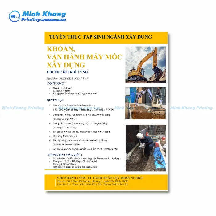 20+ Mẫu Tờ Rơi Xuất Khẩu Lao Động Đẹp & Thu Hút Người Lao Động