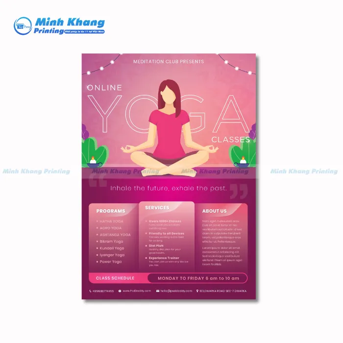 40+ Mẫu Tờ Rơi Yoga Quảng Cáo Hấp Dẫn & Độc Đáo