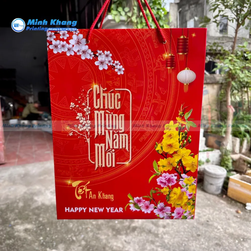 30+ Mẫu Túi Giấy Chúc Mừng Năm Mới Sáng Tạo & Đẹp