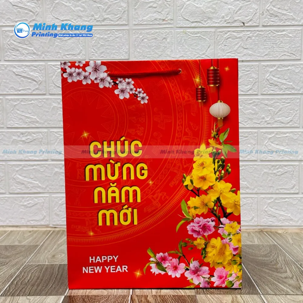 30+ Mẫu Túi Giấy Chúc Mừng Năm Mới Sáng Tạo & Đẹp