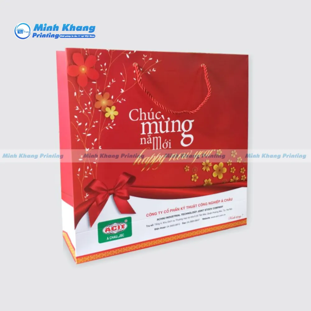 22+ Mẫu Túi Giấy Đỏ Bắt Mắt, Nổi Bật & Thu Hút Khách Hàng