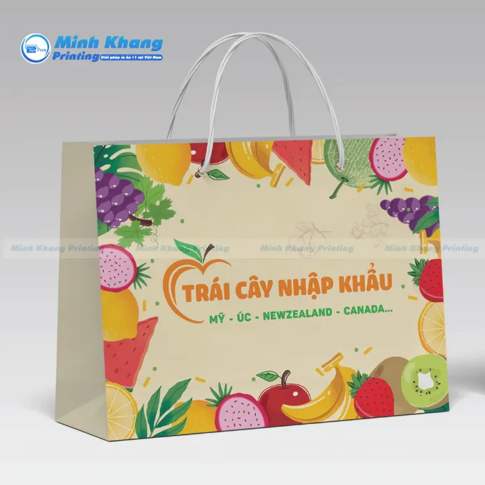 37+ Mẫu Túi Giấy Đựng Hoa Quả & Trái Cây Nhập Khẩu Đẹp