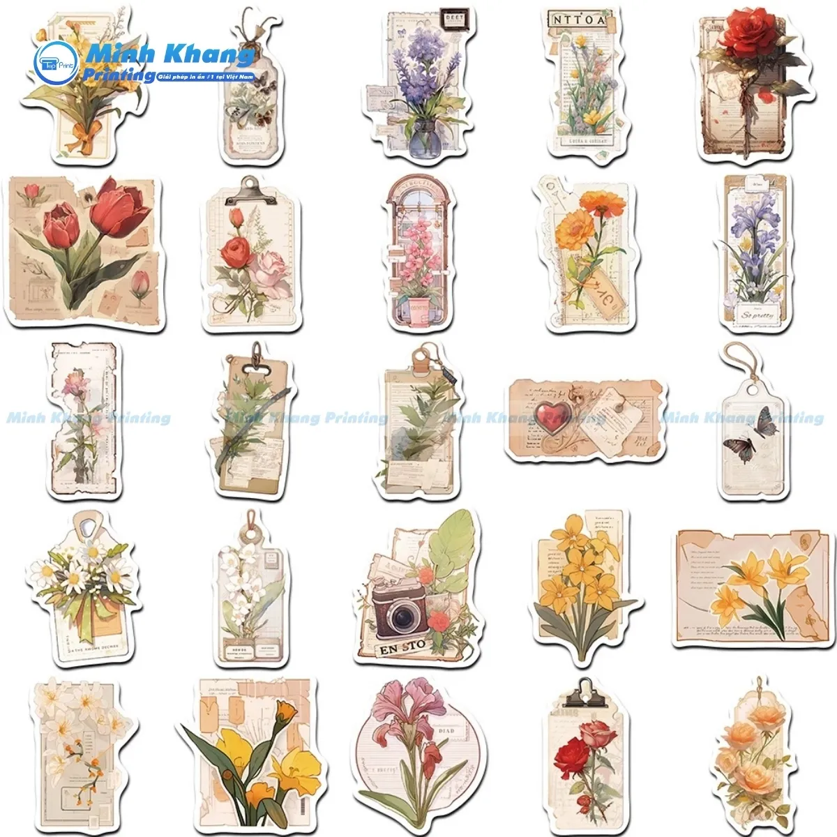 35+ Mẫu Vintage Sticker Phong Cách Retro Hoài Niệm, Đẹp