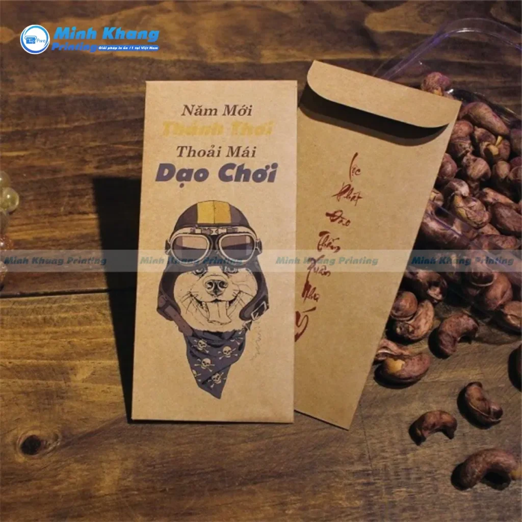 Mẫu phong bao kraft cao cấp tôn lên thương hiệu