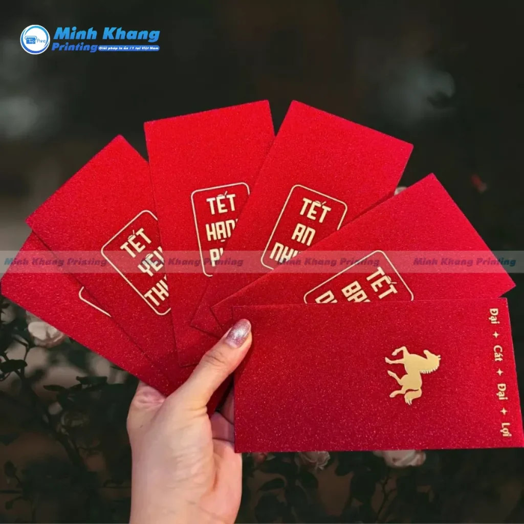 Quy Cách Kỹ Thuật In Bao Lì Xì Kim Tuyến Đẹp & Bắt Mắt