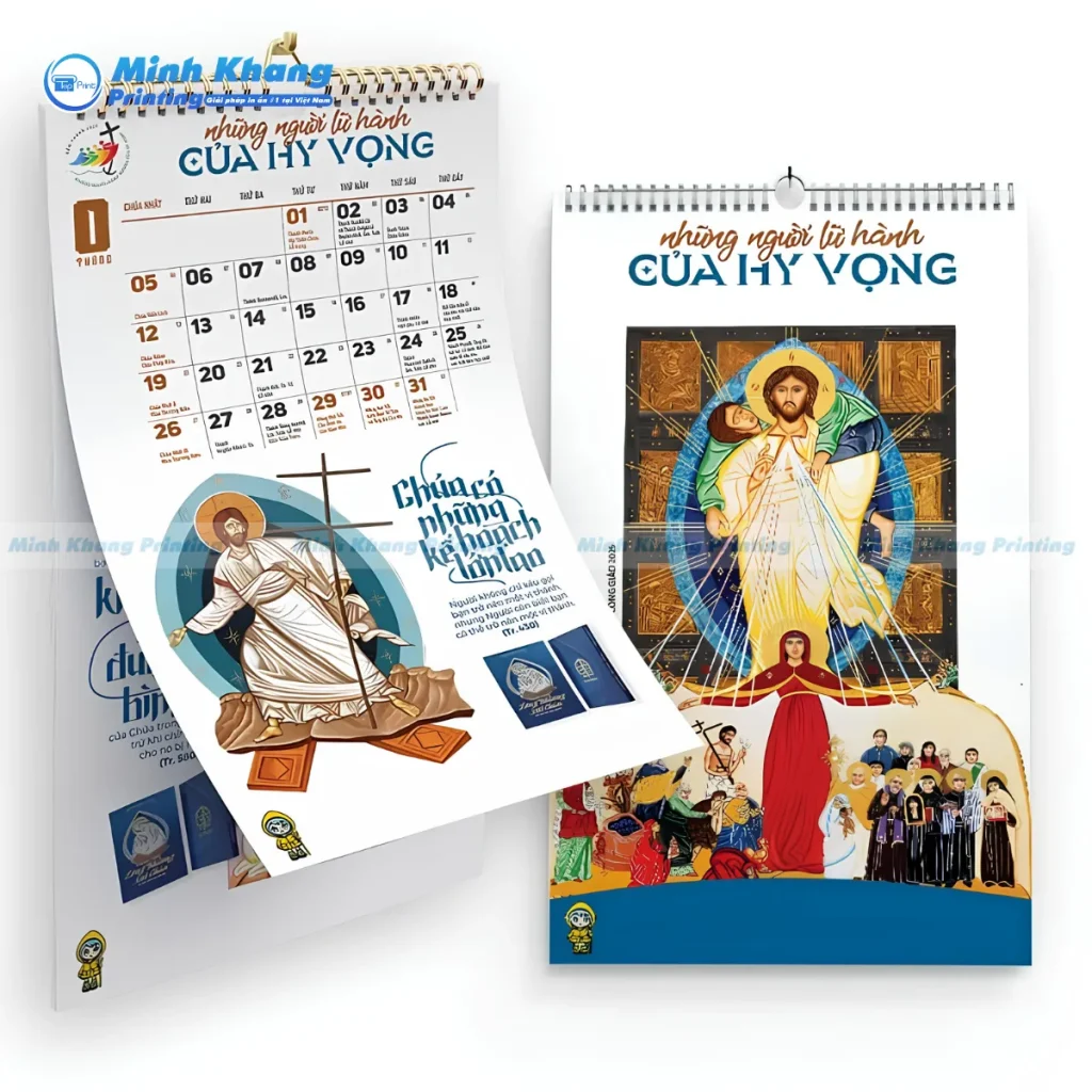 Lịch Công Giáo Treo Tường 13 Tờ