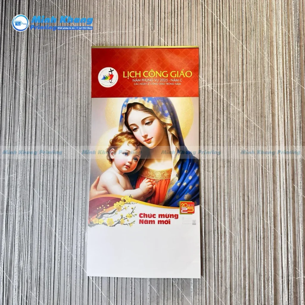 Mẫu lịch treo tường công giáo mười ba tờ