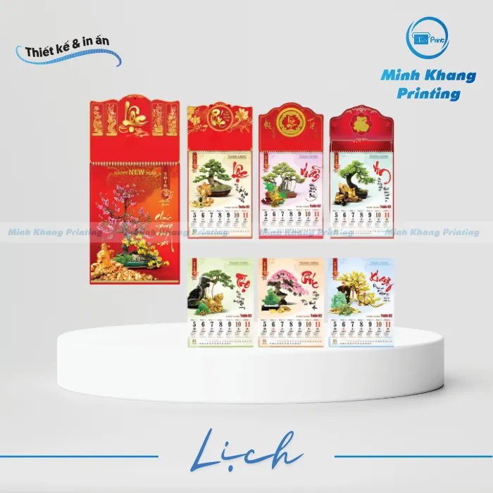 lịch treo tường 52 tờ