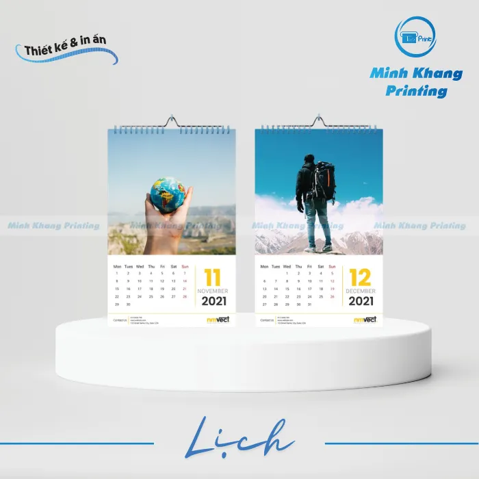 In Lịch Treo Tường 13 Tờ Đẹp, Giá Rẻ & In Số Lượng Ít HCM