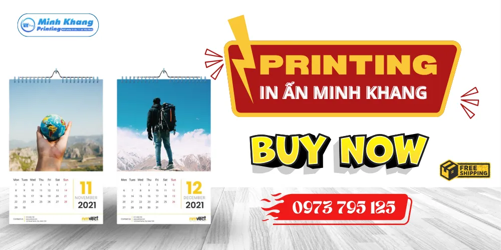 In Lịch Treo Tường 13 Tờ Đẹp, Giá Rẻ & In Số Lượng Ít HCM