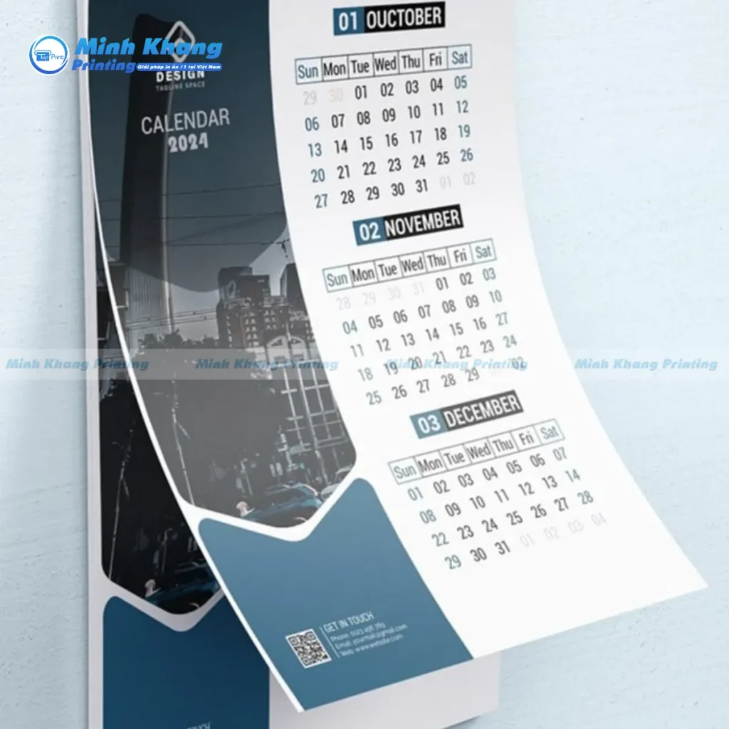 quy cách in lịch treo tường 5 tờ