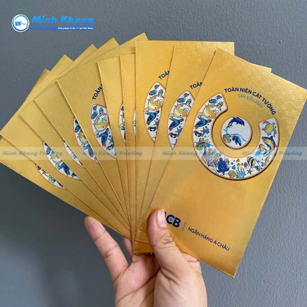 Mẫu bao lì xì ngân hàng ACB mang phong cách trang nhã lịch sự