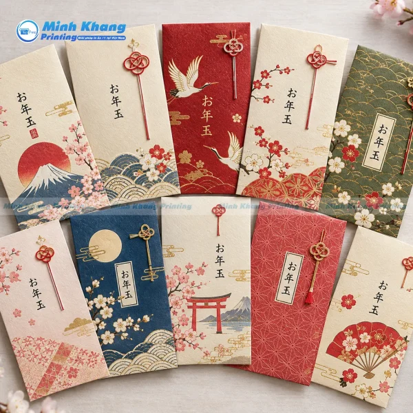 in bao lì xì nhật bản