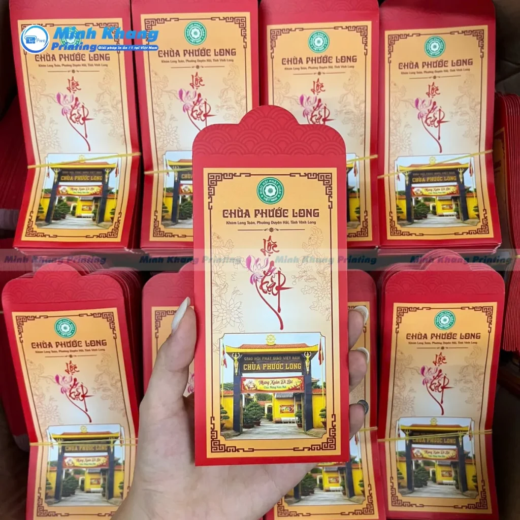Mẫu bao lì xì phật giáo đẹp nhất thiết kế độc quyền tại xưởng