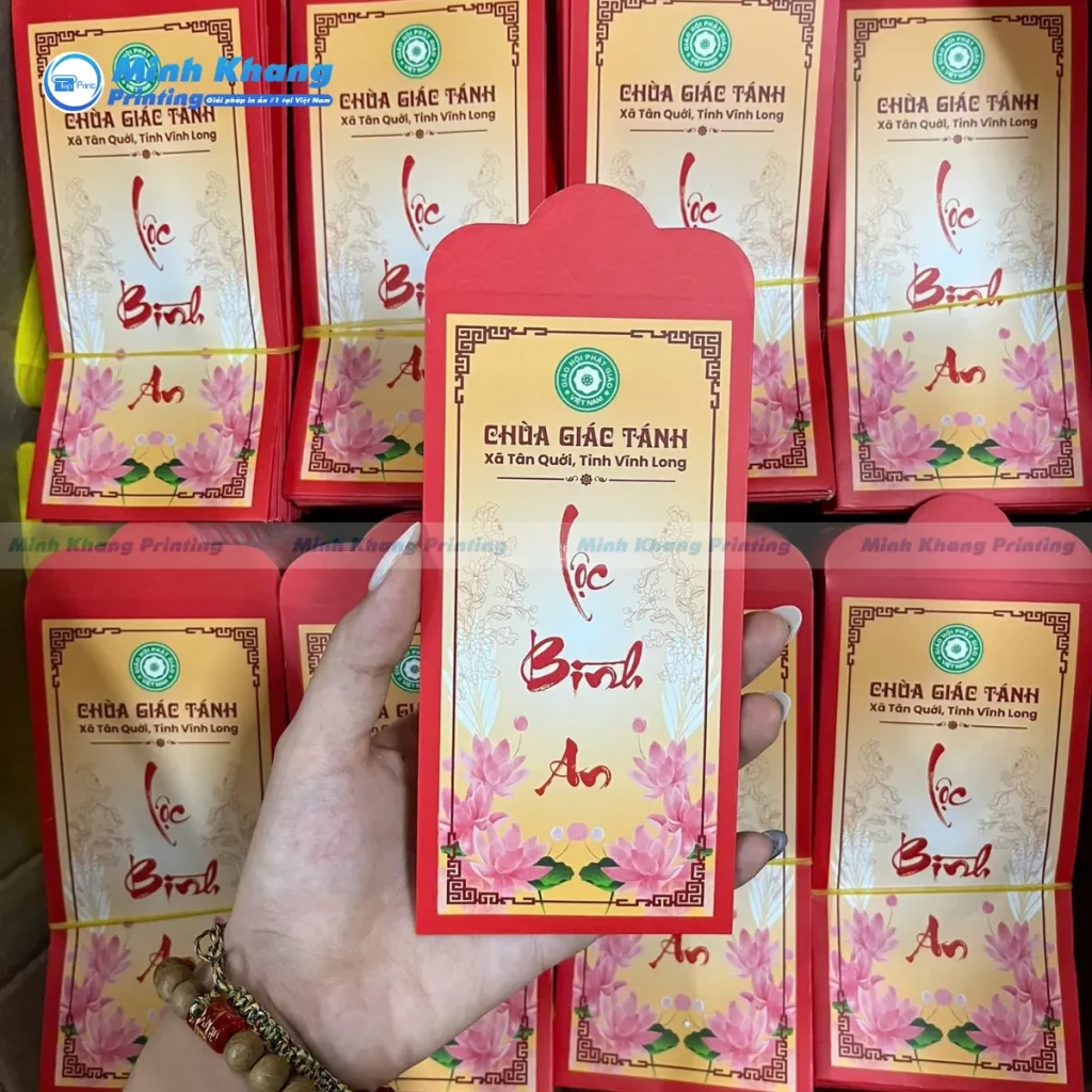 Mẫu bao lì xì phật giáo giá sỉ tại TPHCM giao hàng nhanh chóng