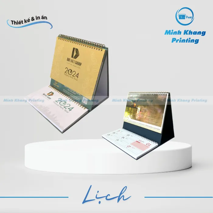 In Lịch Để Bàn Chữ M Có Note 2027 Tại HCM