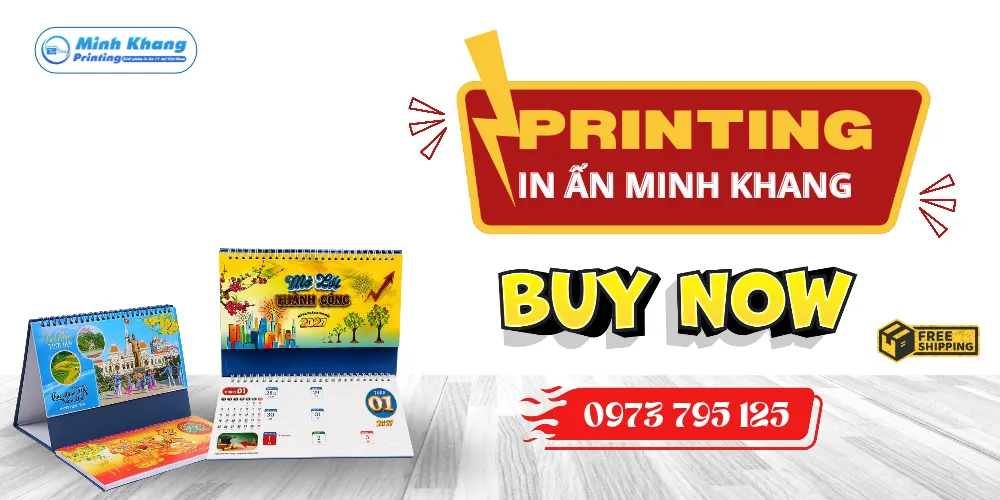In Lịch Để Bàn Chữ M Có Note 2027 Tại HCM