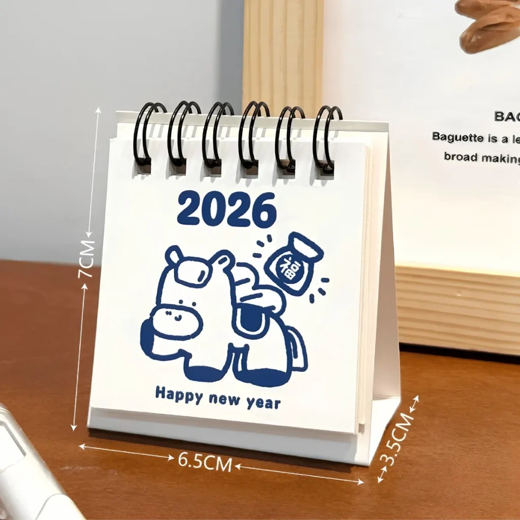 Mẫu lịch để bàn chữ A mini thiết kế độc quyền
