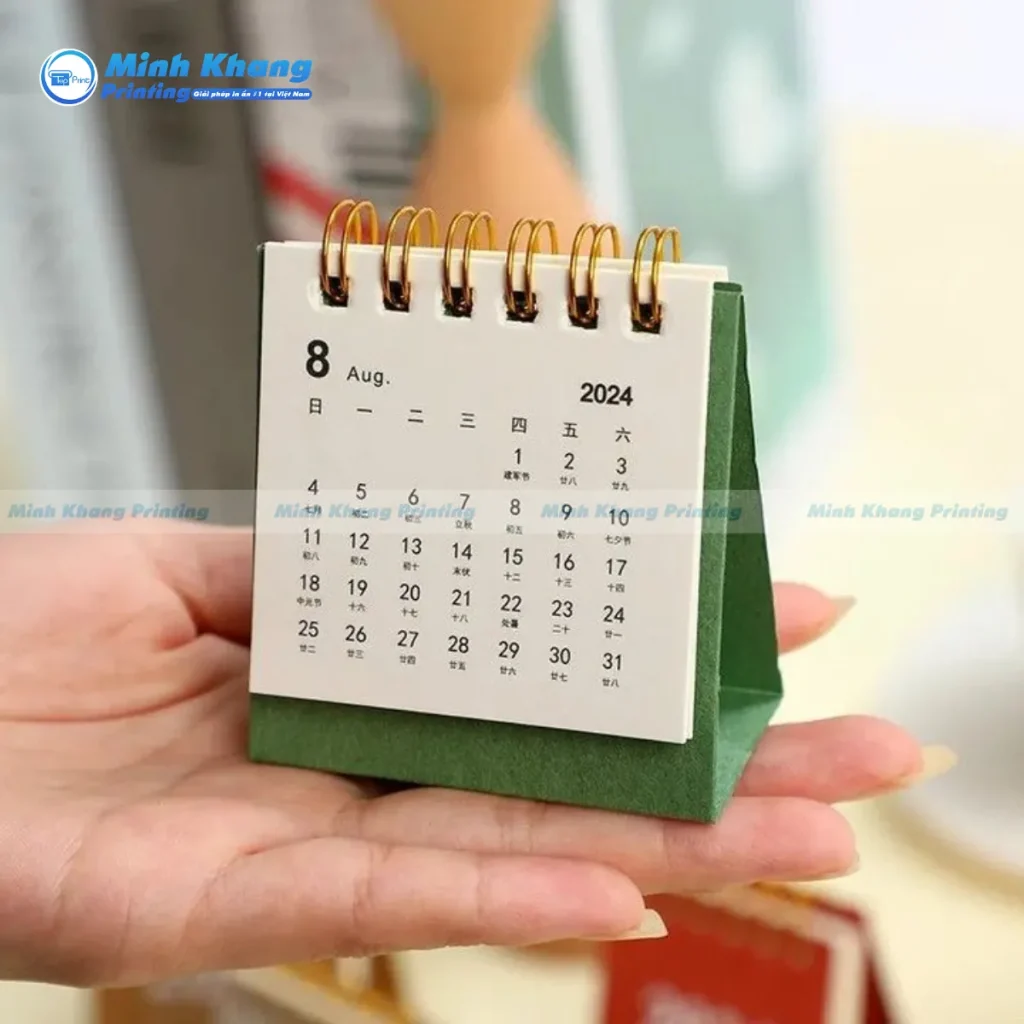 Chuyên Gia In Minh Khang Tư Vấn Quy Cách In Lịch Mini Để Bàn