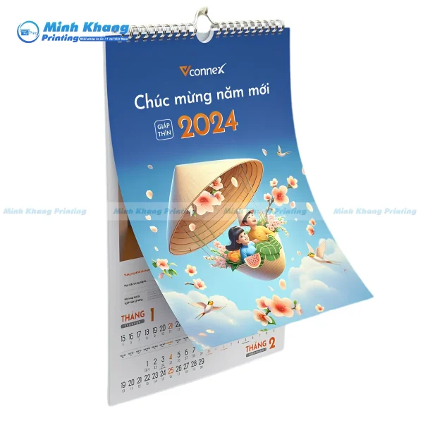 Quy Cách Kỹ Thuật Khi In Lịch Treo Tường 12 Tháng Tiêu Chuẩn